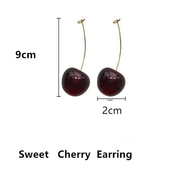 1Pair Cute Simulation Red Cherry Sweet Resin Drop Earring Hot Red Color High Quality For Women.jpg 640x640 - 1Pair Cute Simulation Red Cherry Sweet Resin Drop Earring Hot Red Color High Quality For Women Girl Student Fruit Xmas Gift