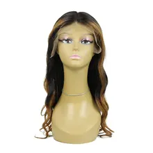 Дешевые натуральные волнистые человеческие волосы, парик на кружеве с детскими волосами, парик из натуральных волос на кружеве
