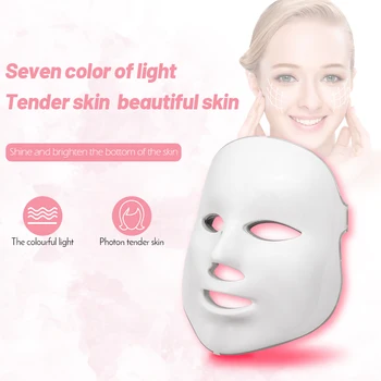 

7 Colors Led Facial Mask Beauty Skin Care Rejuvenation Wrinkle Acne Removal Face Beauty Therapy Whitening Tighten Instrument