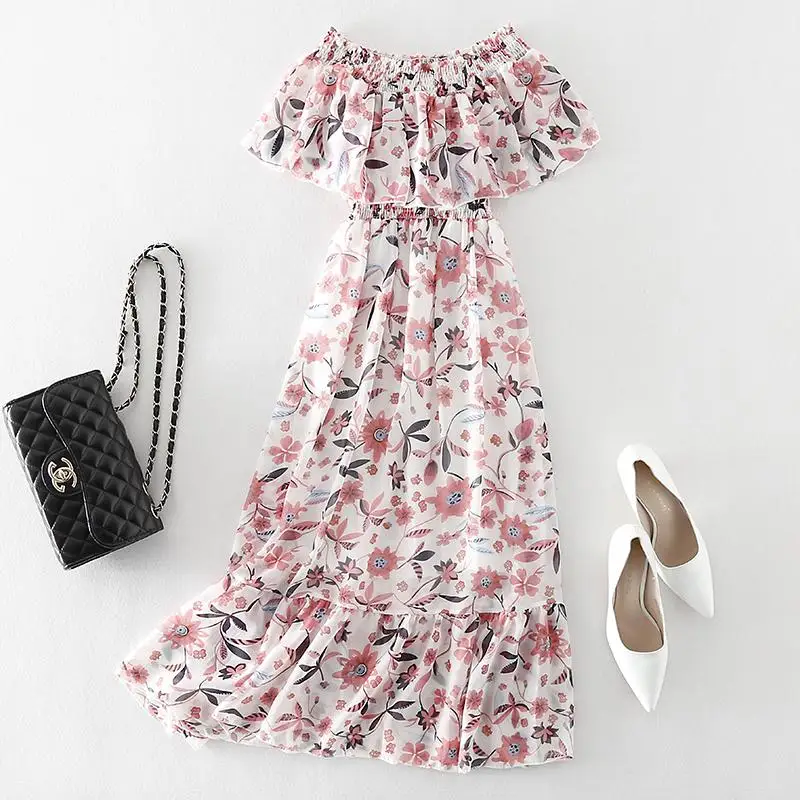 

Summer Bohemian Beach Long Dress Women Elegant Evening Party Print Vintage Dresses Casual Backless Sexy Dress
