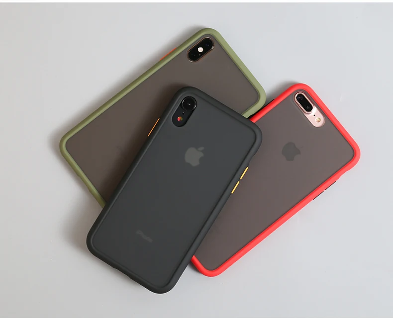 Матовый Жесткий чехол для телефона для iPhone 11 Pro Max XR XS X Чехол ударопрочный чехол s для iPhone 7Plus 6Plus 6S 7 8 Plus 7Plus задняя крышка