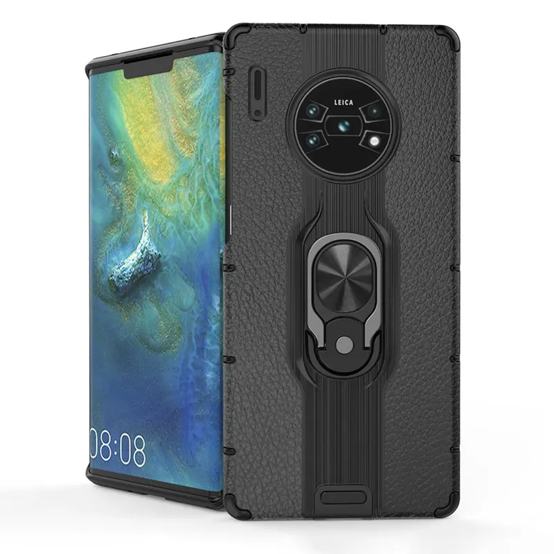 

For Huawei Mate 30 Pro Case Armor shockproof Cover Car Magnetic Ring Bracket Case For Huawei P30 P20 Lite 20 X Pro Nova 4 5 Case