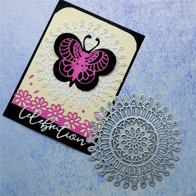 

DiyArts Flower Dies Background Metal Cutting Dies New 2019 for Card Making Scrapbooking Embossing Frame Die Cut Craft Dies