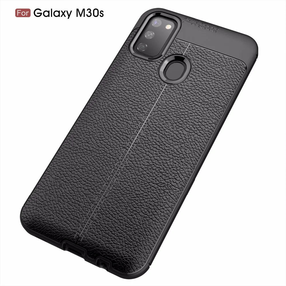 50 шт./лот Litchi стрии ТПУ чехол для телефона чехол для samsung Galaxy A10S A20S A70S A90S/5G M30S в виде ракушки кожного покрова чехол