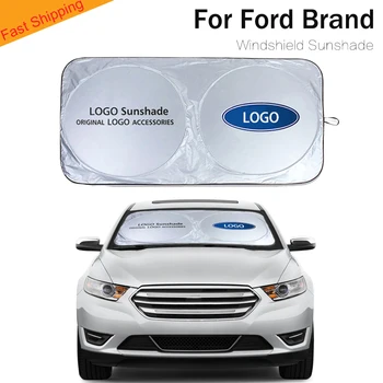 

Car front windshield sunshade for car logo sun blind cover shade visor Anti Sunlight auto Accessories for Ford C-MAX 500 Contour