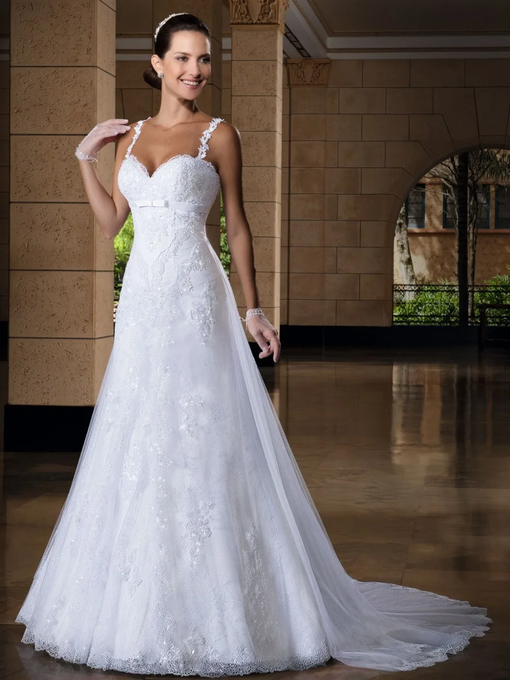 Vestido de noiva vestido de Casamento, романтическое кружевное платье с аппликацией, свадебное платье, платья для матери невесты