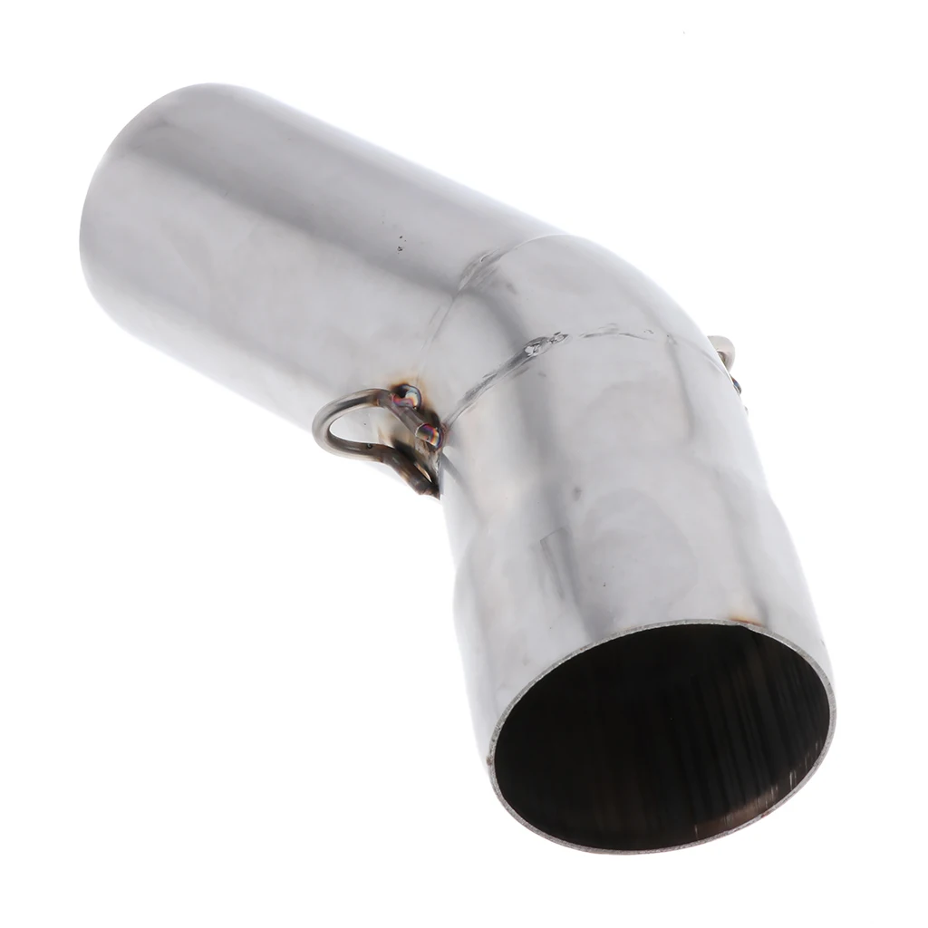 Motorcycle Slip On Exhaust Middle Link Pipe Adapter Connector Universal for Kawasaki ZX6R 636 09-17