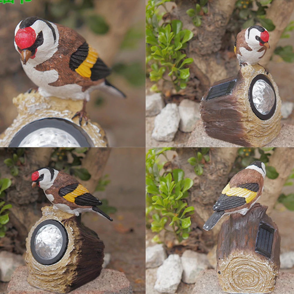 Сад птица декоративные светильники дома скульптура солнечной энергии Открытый двора лампы зверушки в подарок путь орнаментное освещение вечерние декоративные