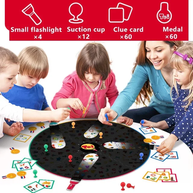 

Small flashlight looking for children desktop game parent-child interaction training baby observation focus puzzle board toys