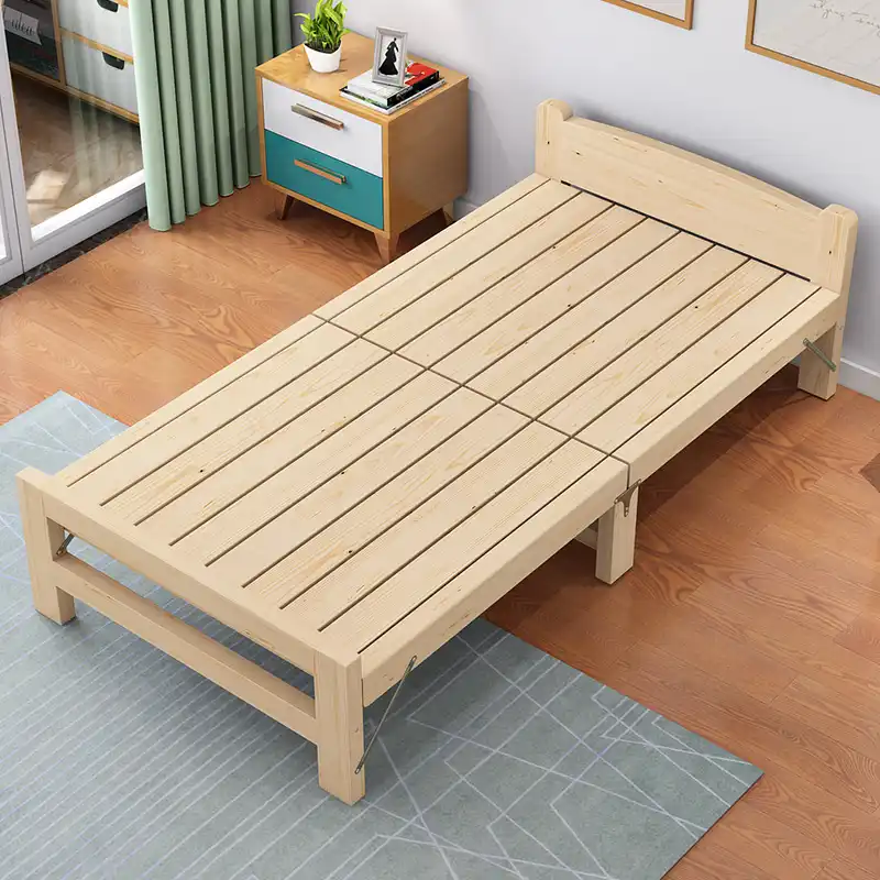 foldable wooden cot