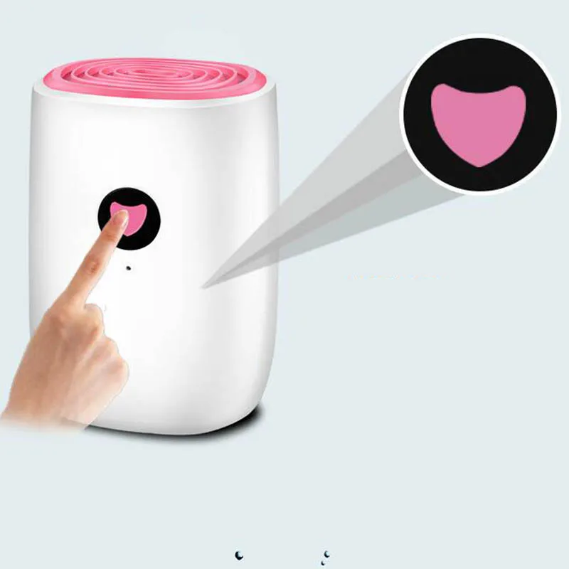 

Pink Color Mini Dehumidifier For Home 800ml Wardrobe Dehumidifiers Clothes Dryer Air Dryer Moisture Absorber Box