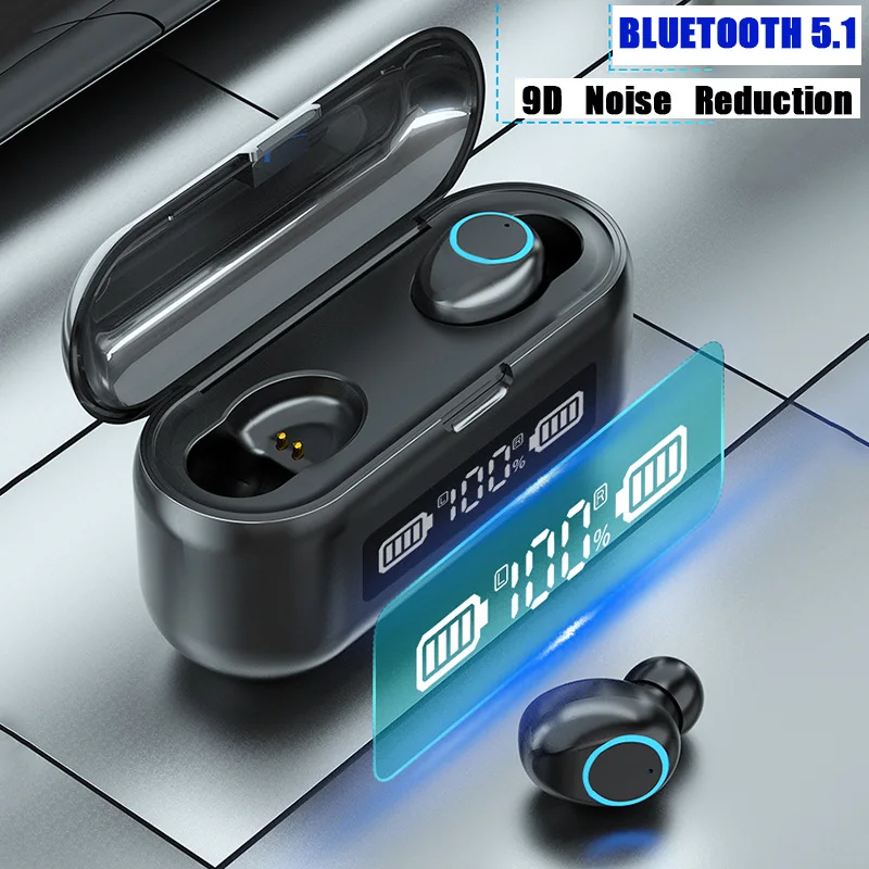 Наушники F9 с Bluetooth 5 1 гарнитура Tws беспроводные наушники bluetooth спортивные