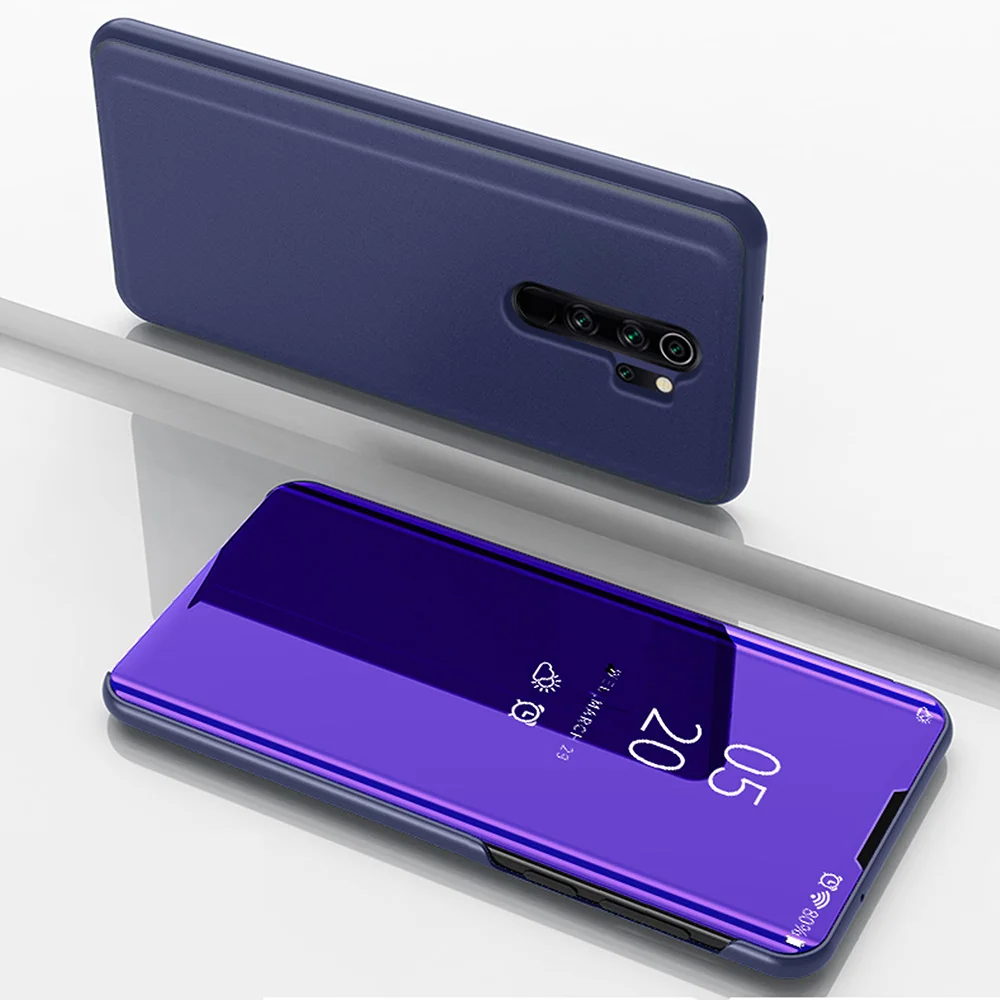 

JONSNOW Smart Mirror Leather Case for Xiaomi Redmi Note 8T Plating Cover with Stand for Xiaomi Redmi Note 8 Pro Cases Fundas