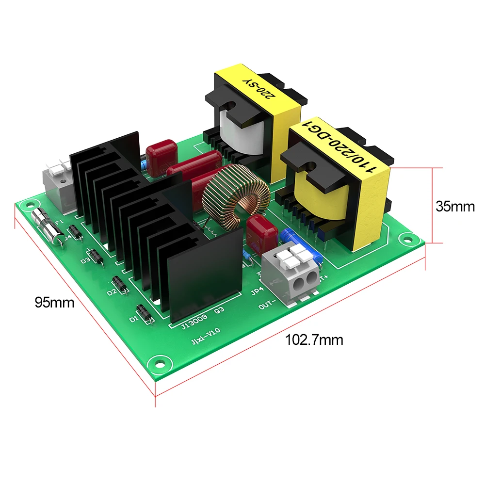 Granbo Mechannical Ultrasonic Cleaners Accessories 60W 40KHz Circuit Board Piezoelectric Transducer Driver