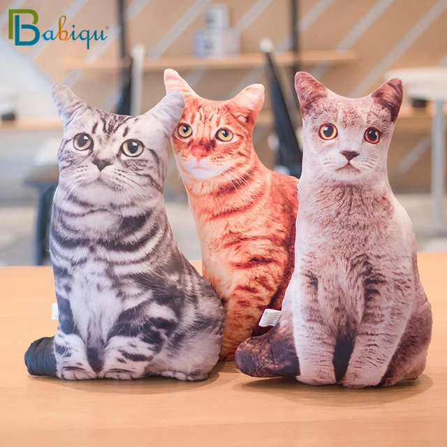 1pc 50cm simulazione peluche gatto cuscini per dormire animali di peluche  morbidi cuscino divano Decor Cartoon