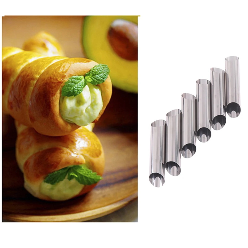 Форма для торта в виде рога Cannoli, круассант, трубки, ракушки, кремовый рог, форма для выпечки
