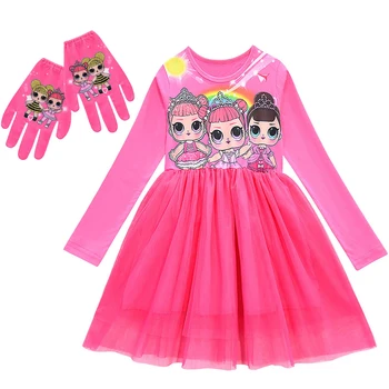 

Toddler Baby Children's Cartoon Princess Dress Outfits 2020 Kids Girl Lol Dress Kids Autumn Spring Long Sleeve Dolls Clothes