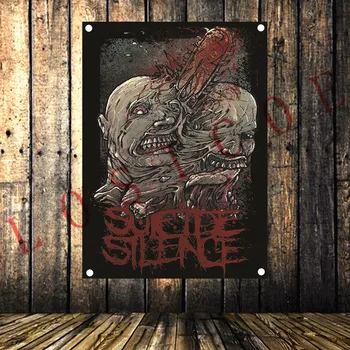 

It is Disgusting! Creative Tattoo Rock Heavy Metal Music Flags Banners Canvas Painting Tapestry Halloween Gift Decoration