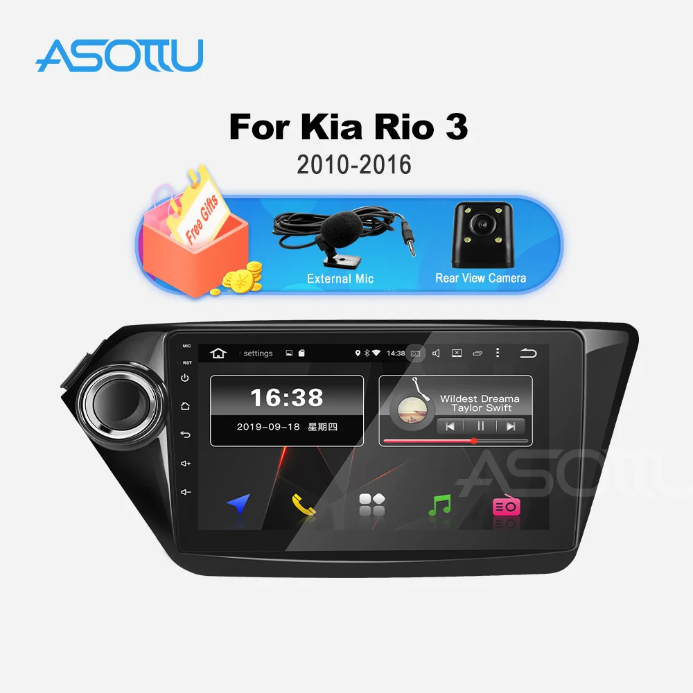 Asottu KI301 dsp px30 android 9 0 автомобильный dvd для Kia k2 RIO 2010 2011 2012 2013 2014 2015 Радио