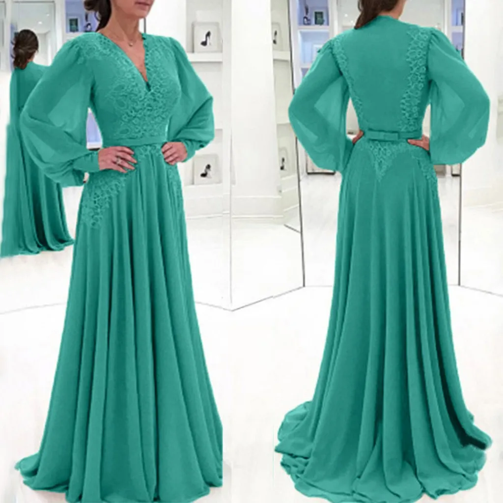Ropa mujer vestidos, платье размера плюс, женское сексуальное однотонное платье с длинным рукавом, кружевное шифоновое длинное зимнее платье, sukienki robe femme