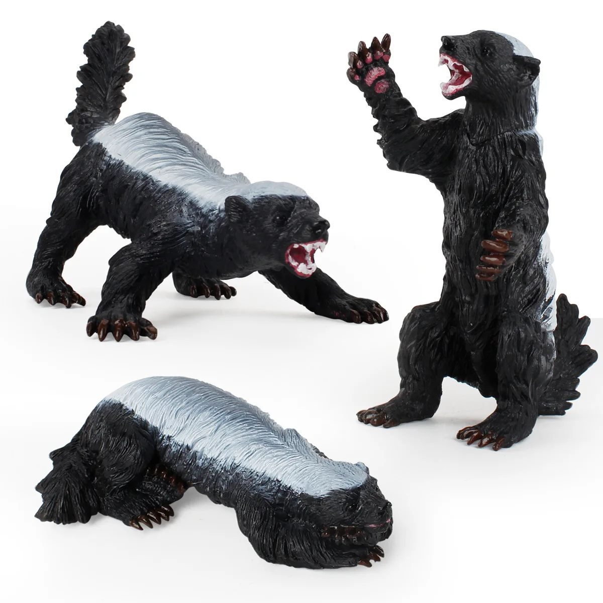 

Cross Border Solid Animal Model Honey Badger Model Flat Brother Solid Plastic Children Early Education Toy Decoration