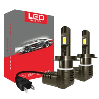 

2Pcs P10 Car Led Headlight for Car H7 H4 with Csp Chips 6000K Lamp Car Head Bulbs