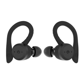 

BT 5.0 TWS Sport Headphones Waterproof IPX7 Sports Headset Stereo Earphones with Earhook Noise Reduction Handsfree Call with Mic