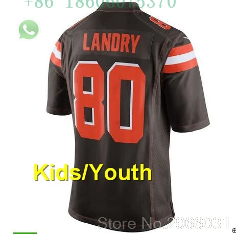 А+++ качественная детская одежда Myles Garrett 95 Denzel Ward 21 Jarvis Landry 80 Baker Mayfield 6 jersey Cleveland - Цвет: for kids youth