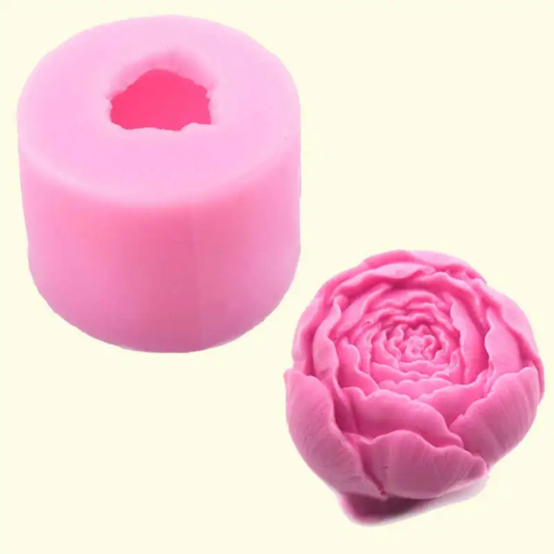 

Rose Shape Soap Mold Making Silicone Chocolate Mould Tray Homemade DIY Flower Candle Fondant Cake Moulds Decoration Tool