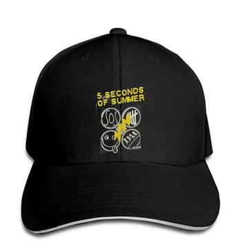 

Baseball Cap 5 Seconds Of Summer Amp Black Official Adult Music 5SOS Summer Snapback hat peaked
