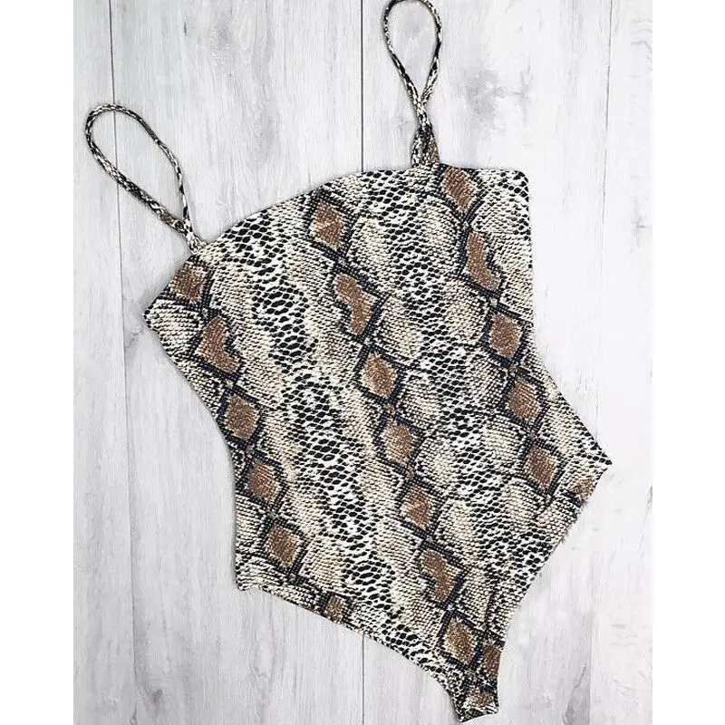 Женский облегающий костюм на шнуровке слитный купальник с леопардовым принтом