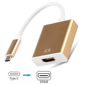 

Type C to HDMI Adapter, USB 3.1 (USB-C) to HDMI Adapter Male to Female Converter for MacBook2016/Huawei Matebook/Smasung S8