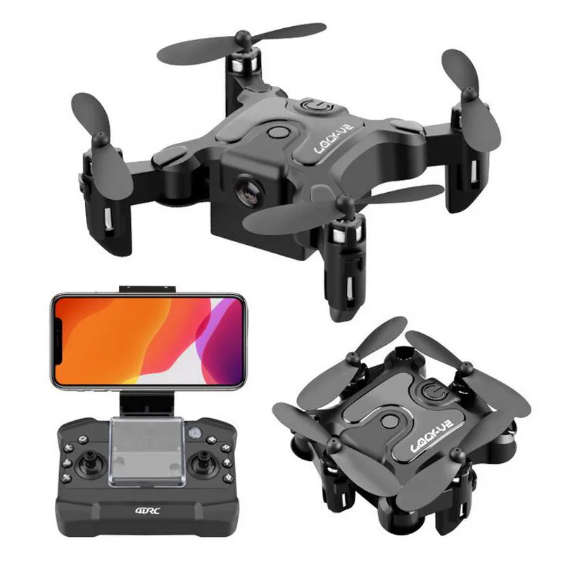 Мини Дрон Радиоуправляемый складной с поддержкой Wi Fi FPV и HD камерой