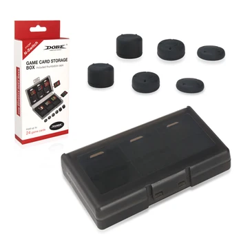 

24 Game Card Storage Box With Thumbstick Caps for Nintend Switch Game Cartridge Card Storage Case With Joystick Cap for Swith NS