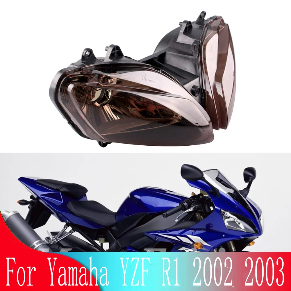 

For Yamaha 1000 YZF-R1 2002 2003 YZFR1 Cafe Racer Motorcycle Accessories Front Headlight Headlamp Head Light Lighting Lamp R1