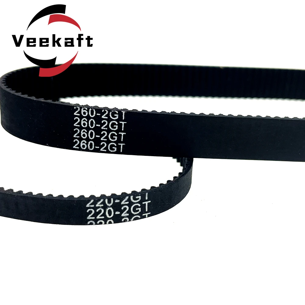 3D Printer Parts GT2 10mm Closed Loop Rubber Timing Belt 376 380 400 420 436 444 450 500 550 600 610 640 700mm 2GT 1pcs
