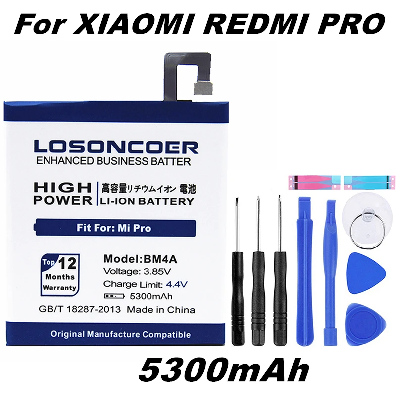 LOSONCOER 5400 мАч BM4E батарея мобильного телефона для Xiaomi mi Pocophone F1 Poco F1 батарея BM4A для Red mi Pro BM4C для Xiaomi mi x