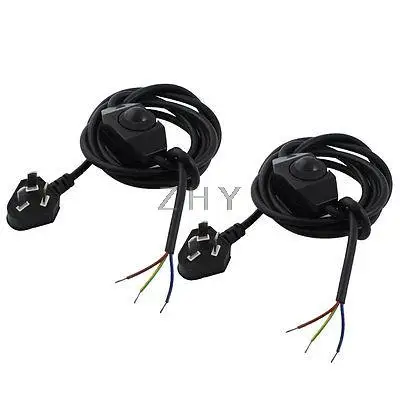 AU Plug AC 125V черная пластиковая крутящаяся рукоятка контрольная лампа диммер, переключатель 2 шт