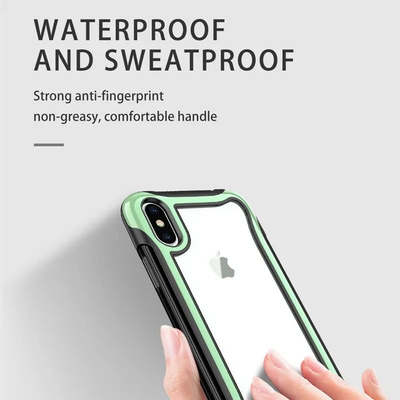 Прозрачные Противоударные Защитные чехлы для iPhone 6 6s 7 8 Plus Xs Max XR X 11 Pro Гибридные