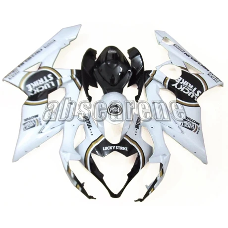 Мотоцикл полный обтекатель комплект для Suzuki GSXR1000 K5 2005 2006 GSXR-1000 ABS пластик впрыска кузова Lucky Strike белый черный