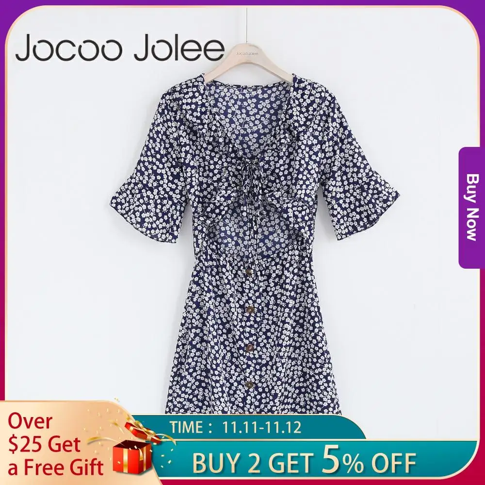 Платье Jocoo Jolee женское с глубоким V-образным вырезом пикантная одежда облегающее