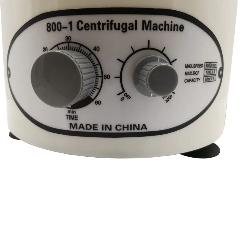 Электрическая лабораторная Центрифуга 800-1 новая версия 110V 220V 20ml 6 шт пробки крови PRP центрифуга 4000 об/мин 1790g лабораторный центробежный