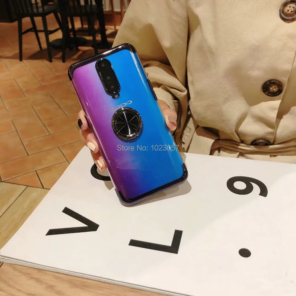 Чехол-держатель с кольцом для Realme X2 Pro чехол металлический магнитный держатель чехол для телефона для OPPO Realme X2 чехол для телефона Coques