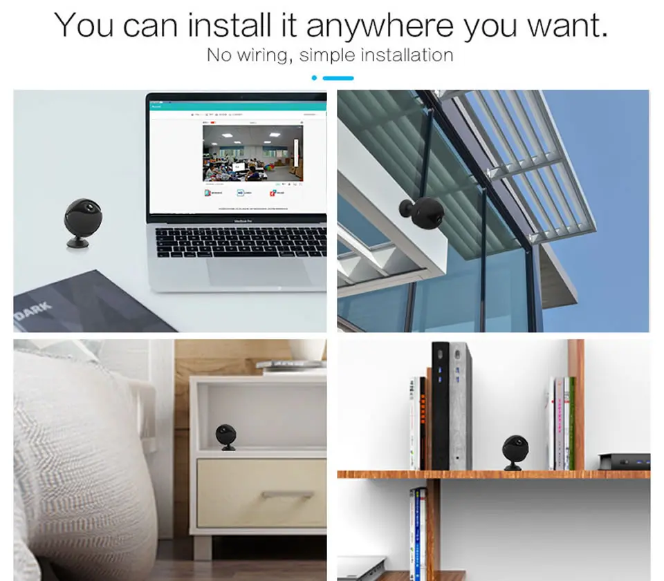 Electop Мини WiFi камера 1080P ИК ночного видения Домашняя безопасность ip-камера CCTV Обнаружение движения Беспроводная радионяня DVR видеокамера