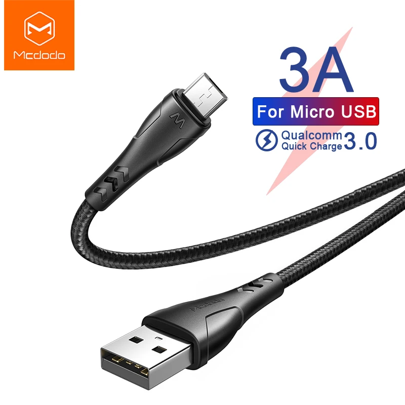 Mcdodo Micro USB кабель для быстрой зарядки QC3.0 для Xiaomi Redmi Note 5 Pro Android Mini Phone зарядное устройство кабель для передачи данных для samsung S7 шнур