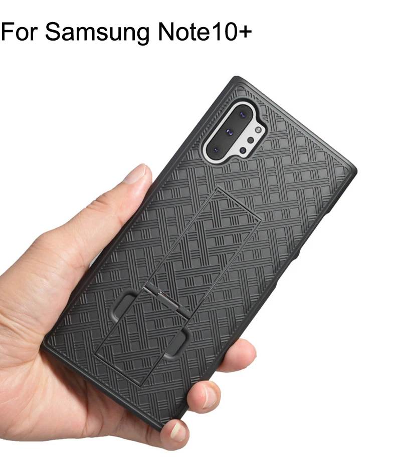 Противоударный защитный чехол для samsung Galaxy Note9 Note 10+ S9 S10 Plus S10 5G Note8 j7 с подставкой, жесткий чехол с зажимом