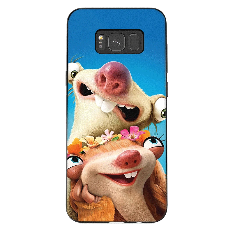 B12 Чехол для телефона для samsung M10 M20 M30 M40 S6 S7 край S9 S8 S10 S10E Plus, Note 8, 9, 10, горячая изображением персонажей из мультфильма «Ледниковый период», кризис милый - Цвет: B12