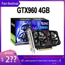 SZMZ Video Card GTX 960 4GB GPU 128Bit GDDR5 Graphic Card For nVIDIA VGA Geforce Original New GTX960 Graphics Cards GPU Dvi game