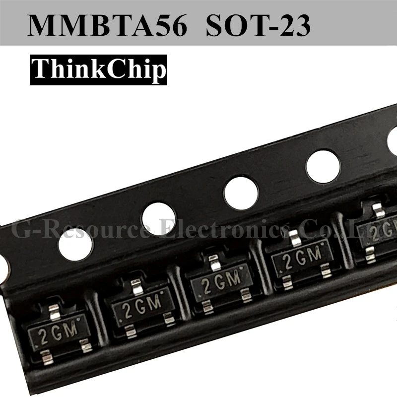 

(100pcs) MMBTA56 SOT-23 SMD PNP Signal Transistor Triode (Marking 2GM)