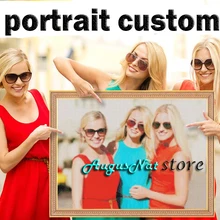 Diy фото на заказ, алмазная живопись, полная дрель, настраиваемая портретная настенная живопись 5d, алмазная кристальная картина, стразы, точки, рисунок, ремесло